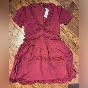 Francesca’s Boutique Burgundy Dress Sz Small NWT